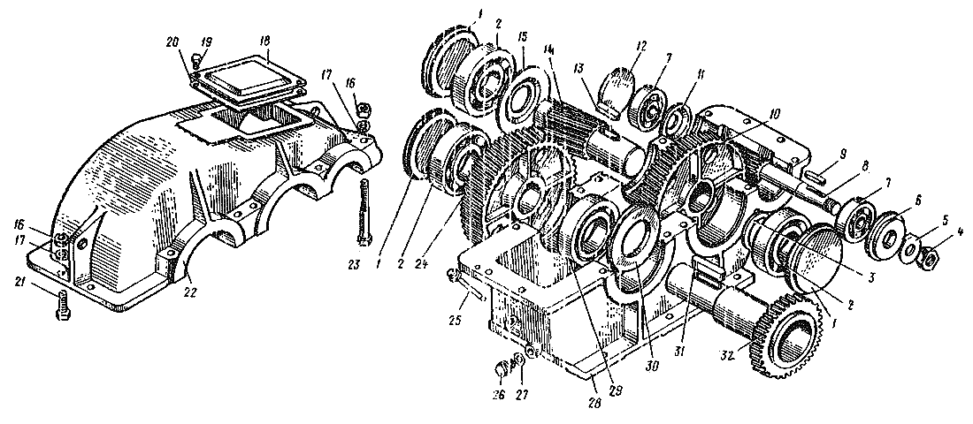 Циліндричний редуктор креслення