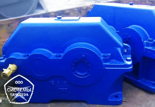 редуктор Ц2У-125 i 40 - двухступенчатый горизонтальный. Фото