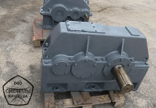 редуктор 1ц2у-315-10 цилиндрические шестерни, конические подшипники У2