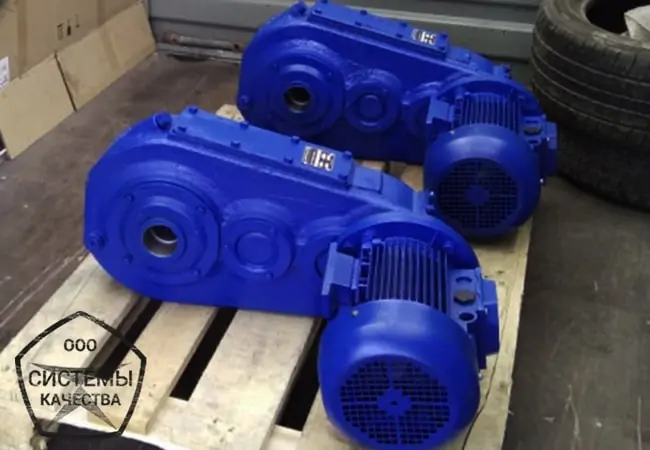 Крановий мотор-редуктор хода кран-балки з електродвигуном