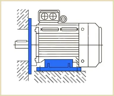 АИР 280 М4 IM2081 - комбинированное исполнение лапы фланец