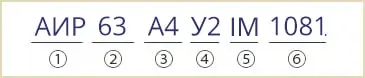 розшифровка маркування електродвигуна АИР 63 А4 У2 АИР 63 А4 У3 IM1081