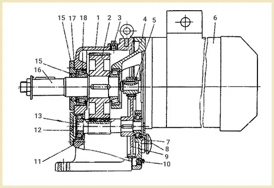 Конструкция мотор-редуктора МЦ2С устройство
