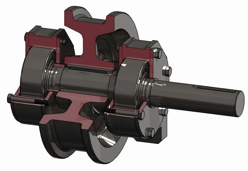 Вал кранового ходового колеса мостового крана