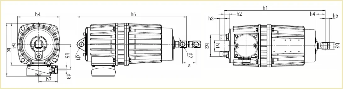 Габаритні розміри гідротовкачів ТЕ
