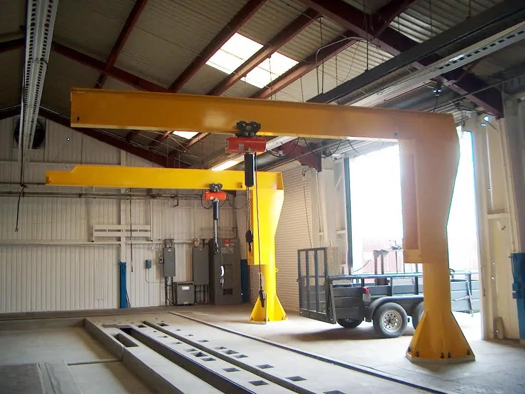 Г-образный напольный консольный кран на трубе 6300 кг грузоподъемность