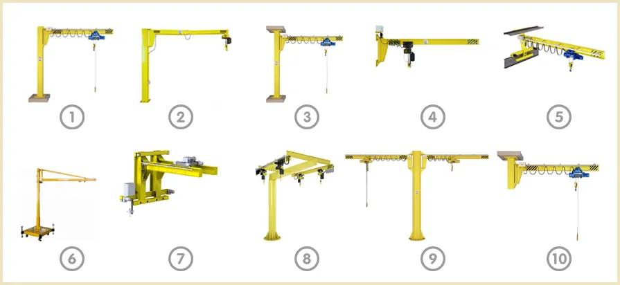 Виды консольных кранов 6,3т