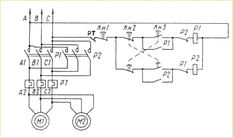 электрическая схема подключения лебедки ЛМ-0,25