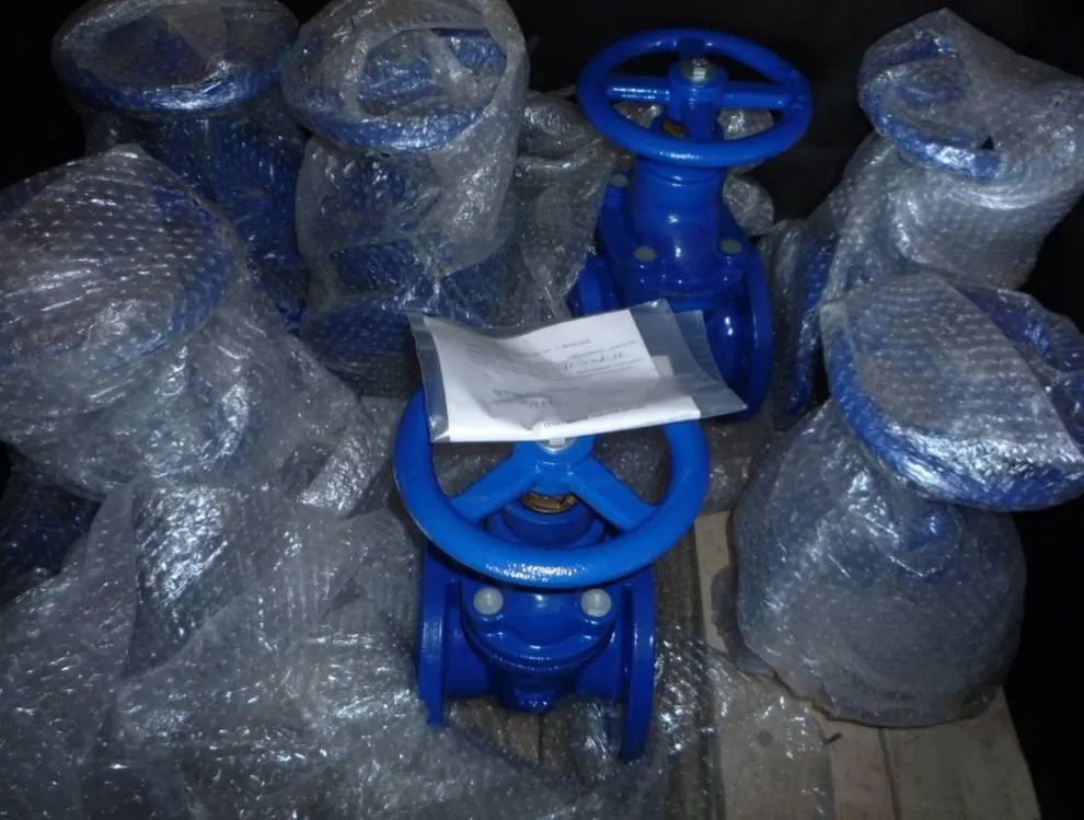 Фланцеві чавунні засувки з паралельним затвором невисувним шпинделем