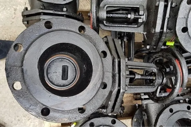 Чугунные запорные газовые засувки Dn 80 с выдвижным шпинделем высокого давления