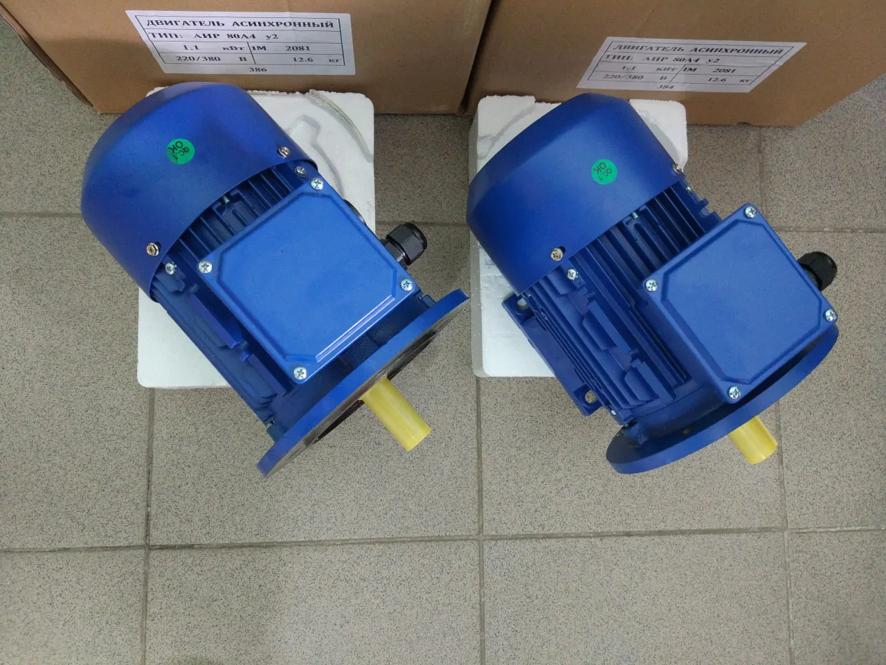 0,55 кВт 3000 220/380 Вольт эл двигун АИР63В2 фото