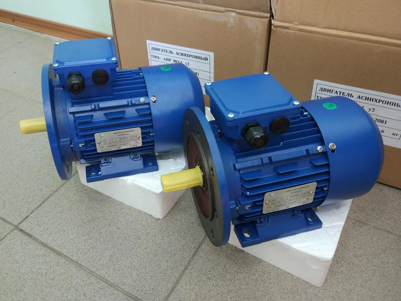 Электродвигатель АИР80A8 0,37 кВт 750 об мин