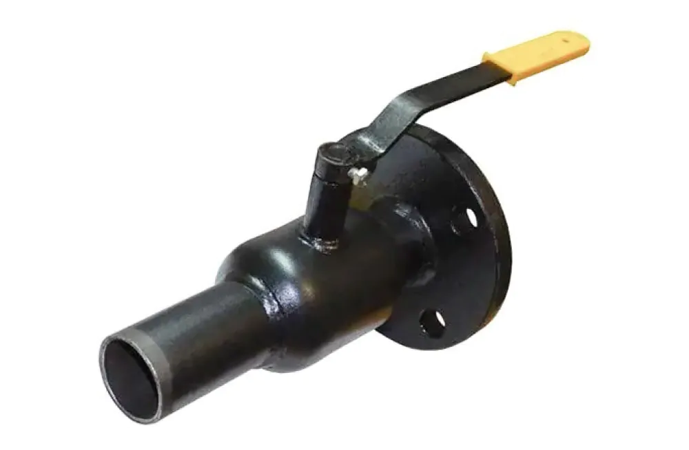 Газовый кран Ду-40 двухходовой стандартнопроходной цельносварной комбинированный производства Украина