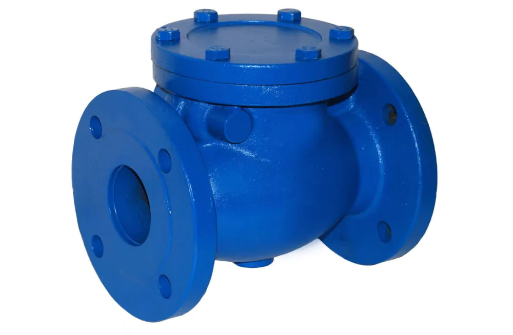 Клапан поворотный19ч16бр чугунный фланцевый