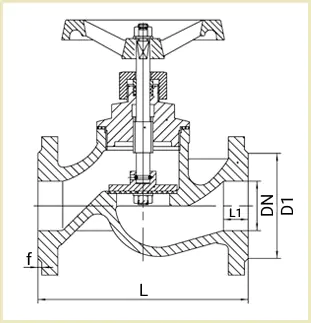 Вентиль 15кч19п чертеж