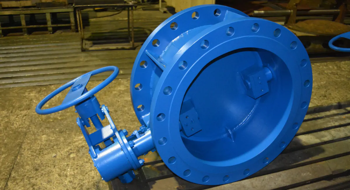 Затвор дисковий поворотний фланцевий ручний Ру-16 фото