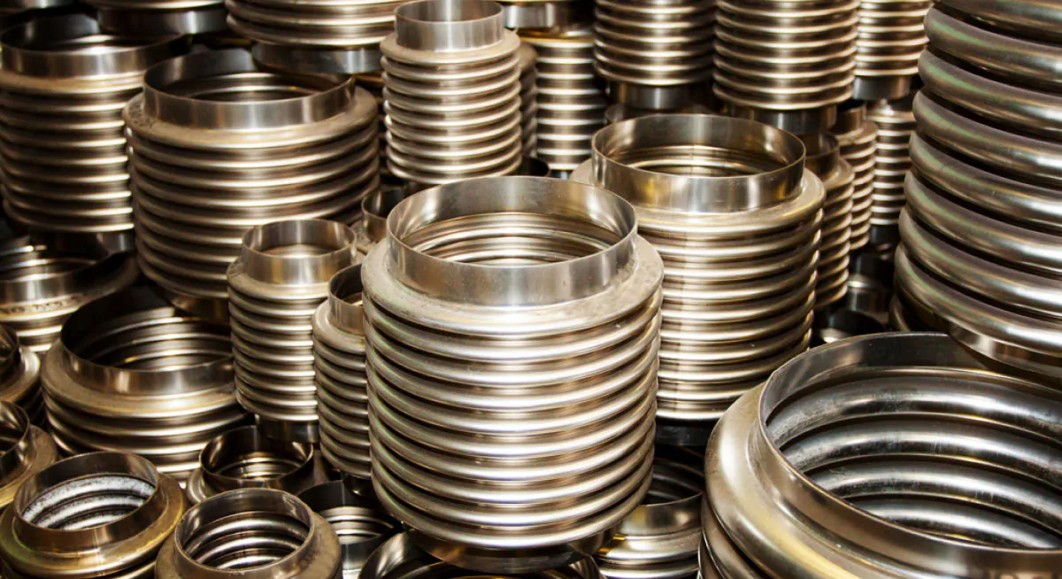 Компенсатор осьовий сильфонний із нержавіючої сталі під приварювання фото