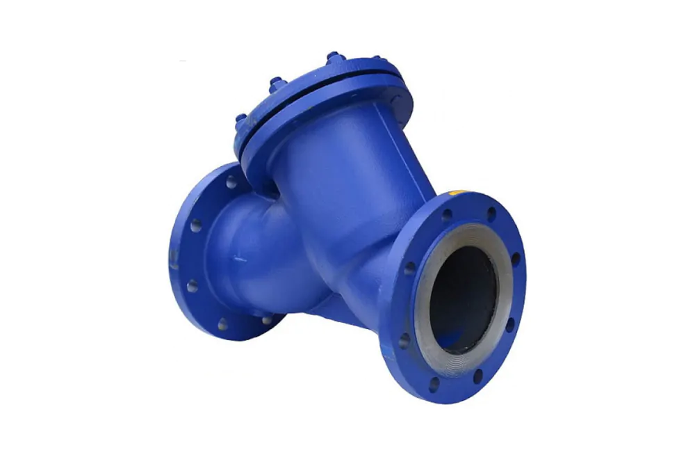 Кутовий проточний магістральний сітчастий фільтр