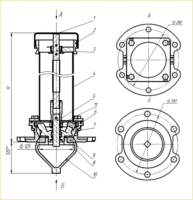 Гідрант підземний пожежний розміри креслення