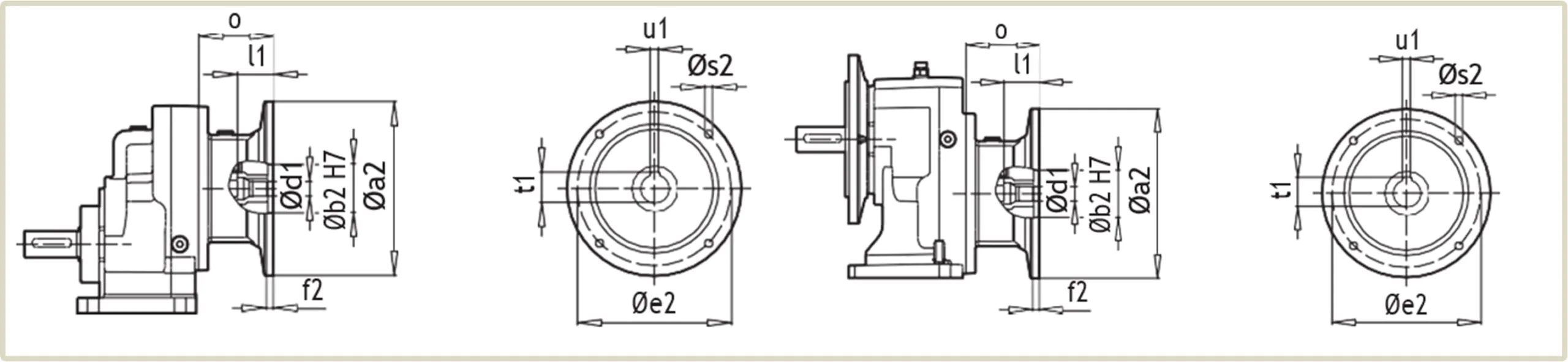 Присоединительные размеры фланца под электродвигатель