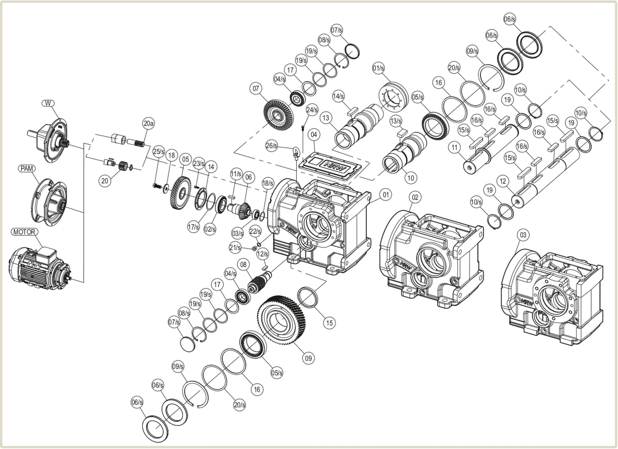Конструкция устройство коническо-цилиндрического мотор-редуктора чертеж
