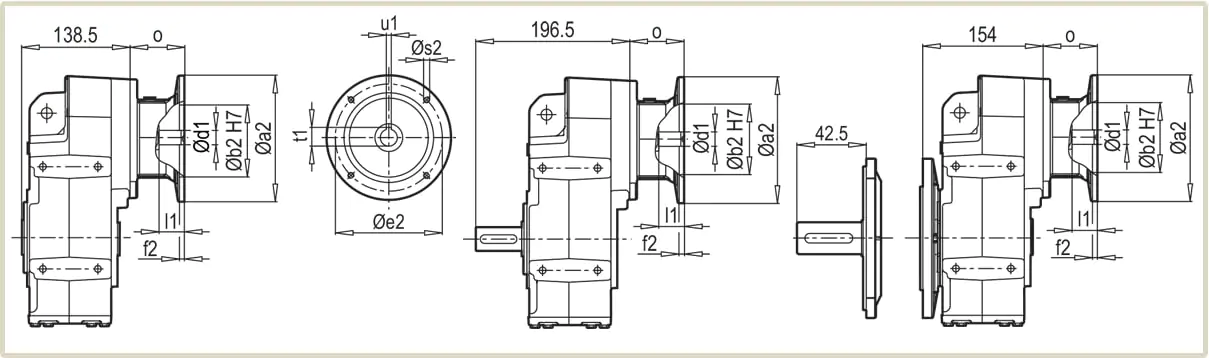 Присоединительные размеры фланца под электродвигатель